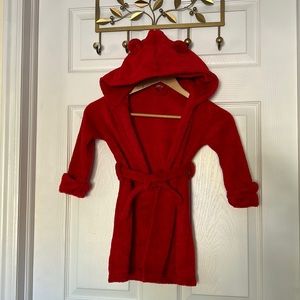 Gap Size 3 Years Super Soft Red Robe Teddy Ears